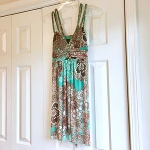 💙 City Triangles Floral Sundress, S